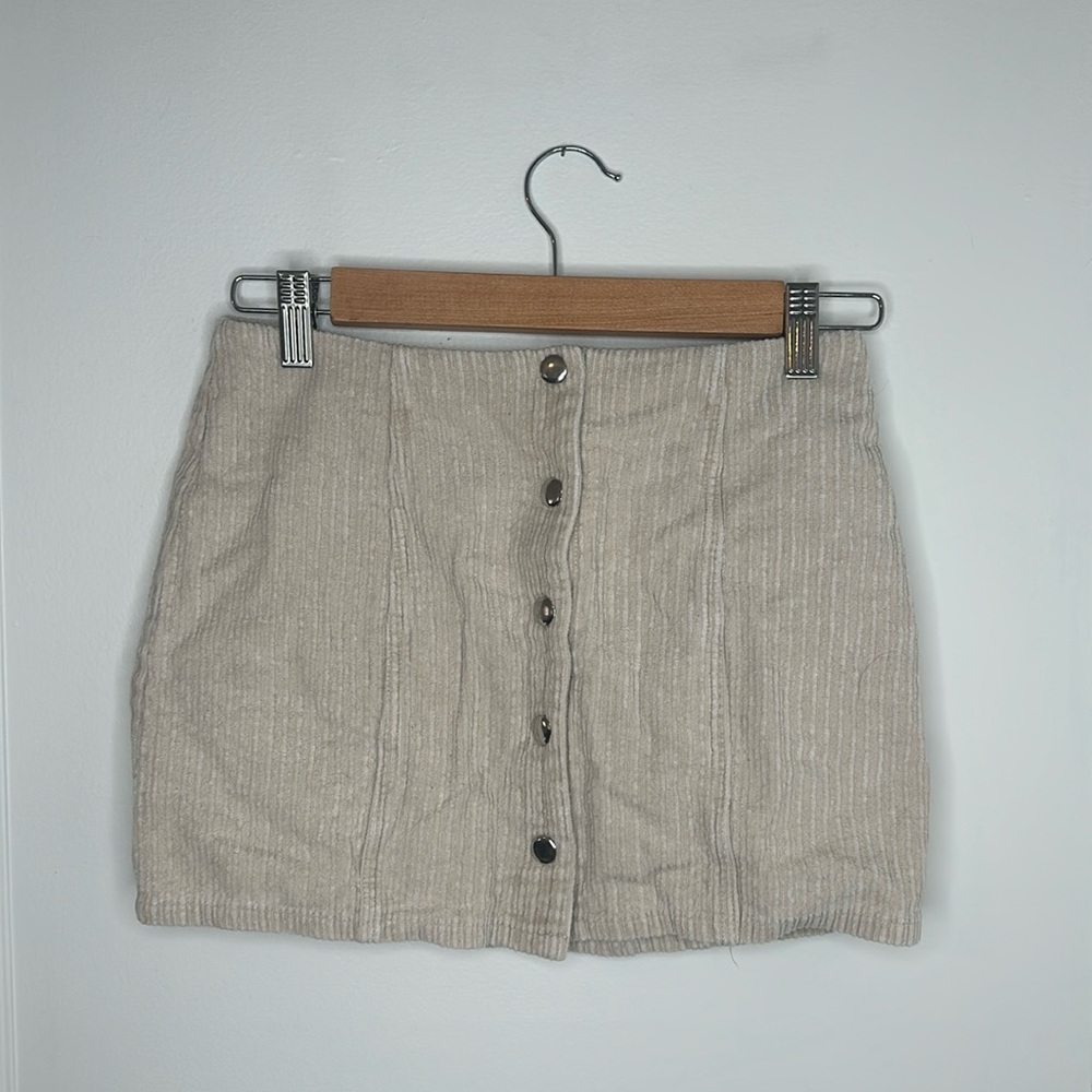 Corduroy Mini Skirt